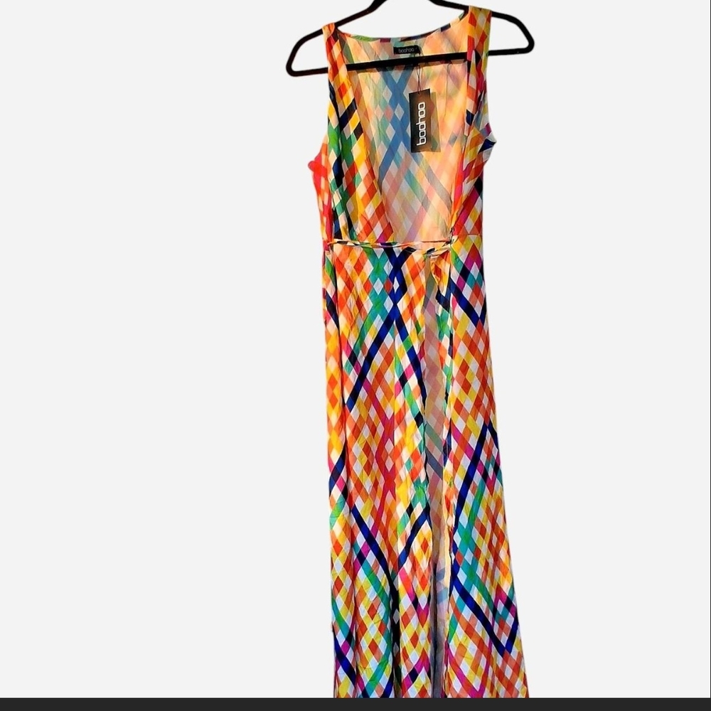 Boohoo - Multicolor Geometric Maxi Dress